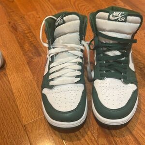 Big Kid's Jordan 1 Retro High OG Gorge Green/Metallic Silver (575441 303) 7 y